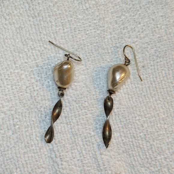 💍Pearl dangling earrings - Picture 5 of 5